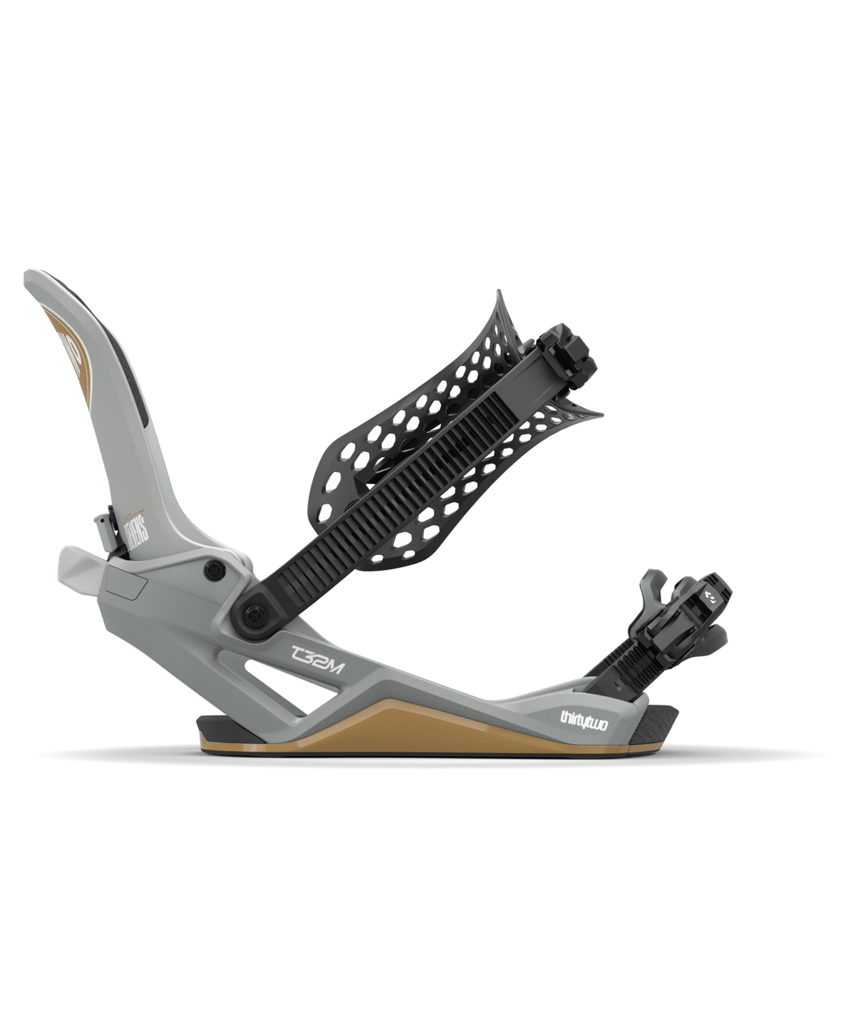 THIRTYTWO T32M Fase X Scott Stevens Snowboard Bindings Grey 2026 Men's Snowboard Bindings Thirtytwo 