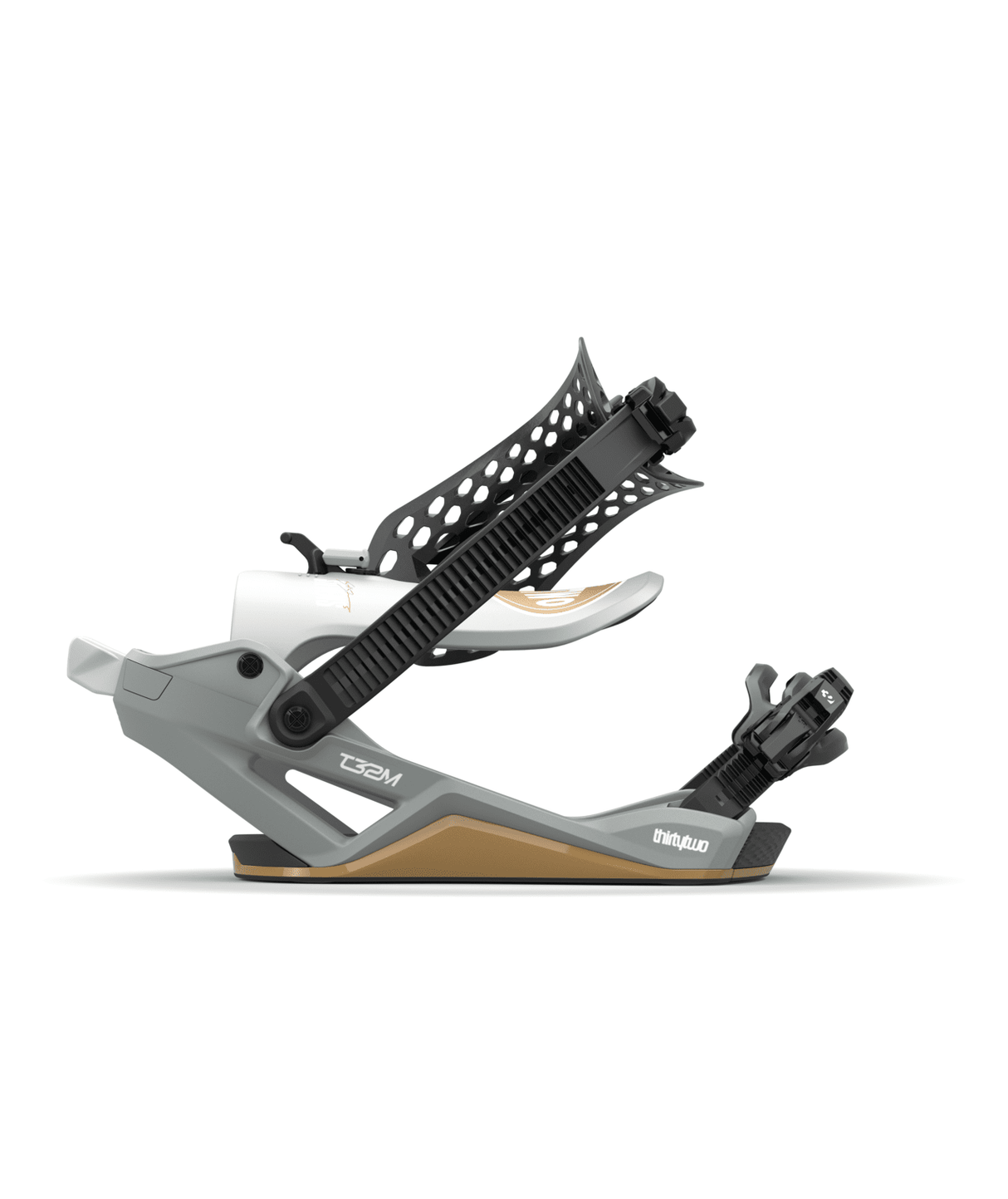 THIRTYTWO T32M Fase X Scott Stevens Snowboard Bindings Grey 2026 Men's Snowboard Bindings Thirtytwo 