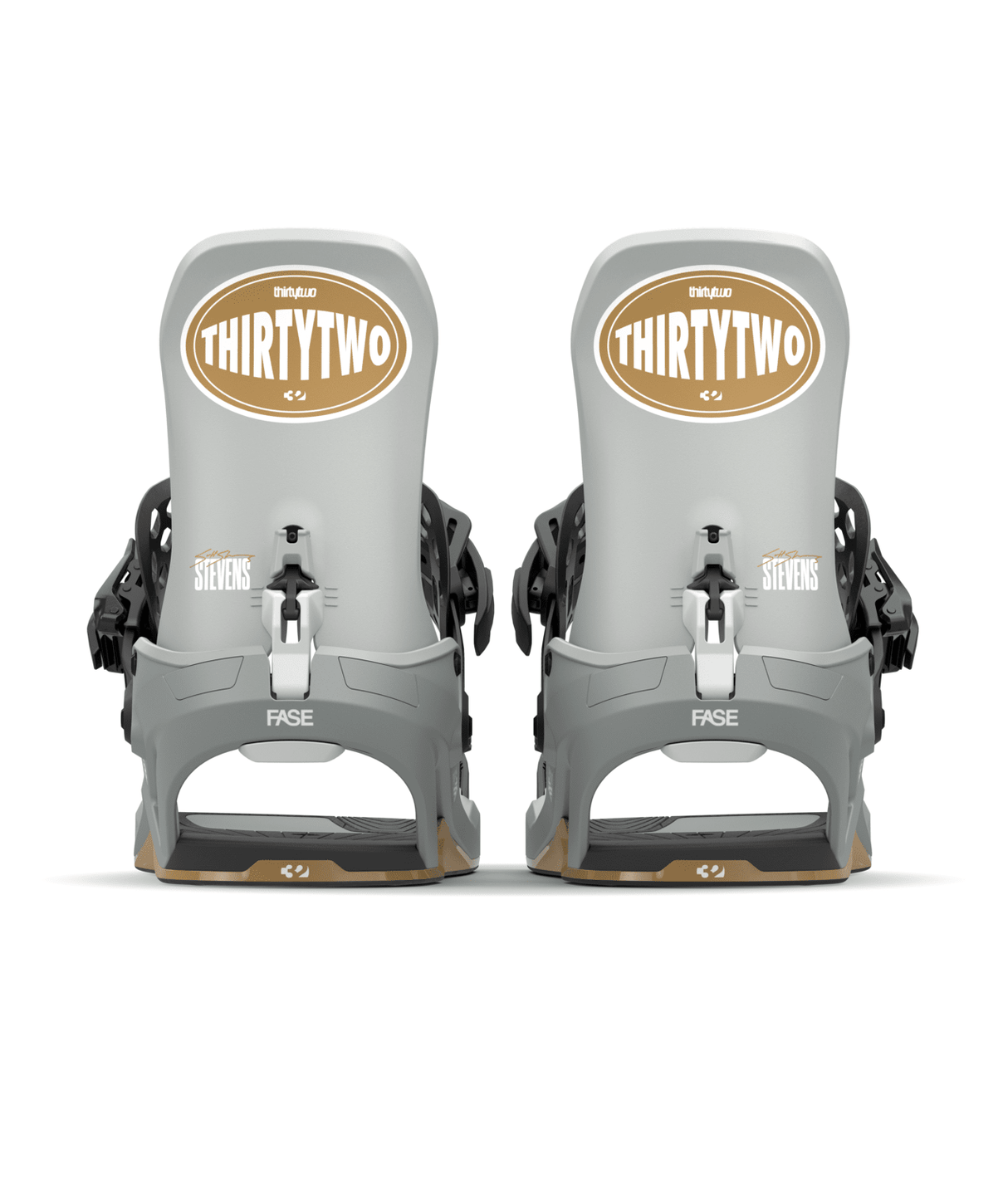 THIRTYTWO T32M Fase X Scott Stevens Snowboard Bindings Grey 2026 Men's Snowboard Bindings Thirtytwo 