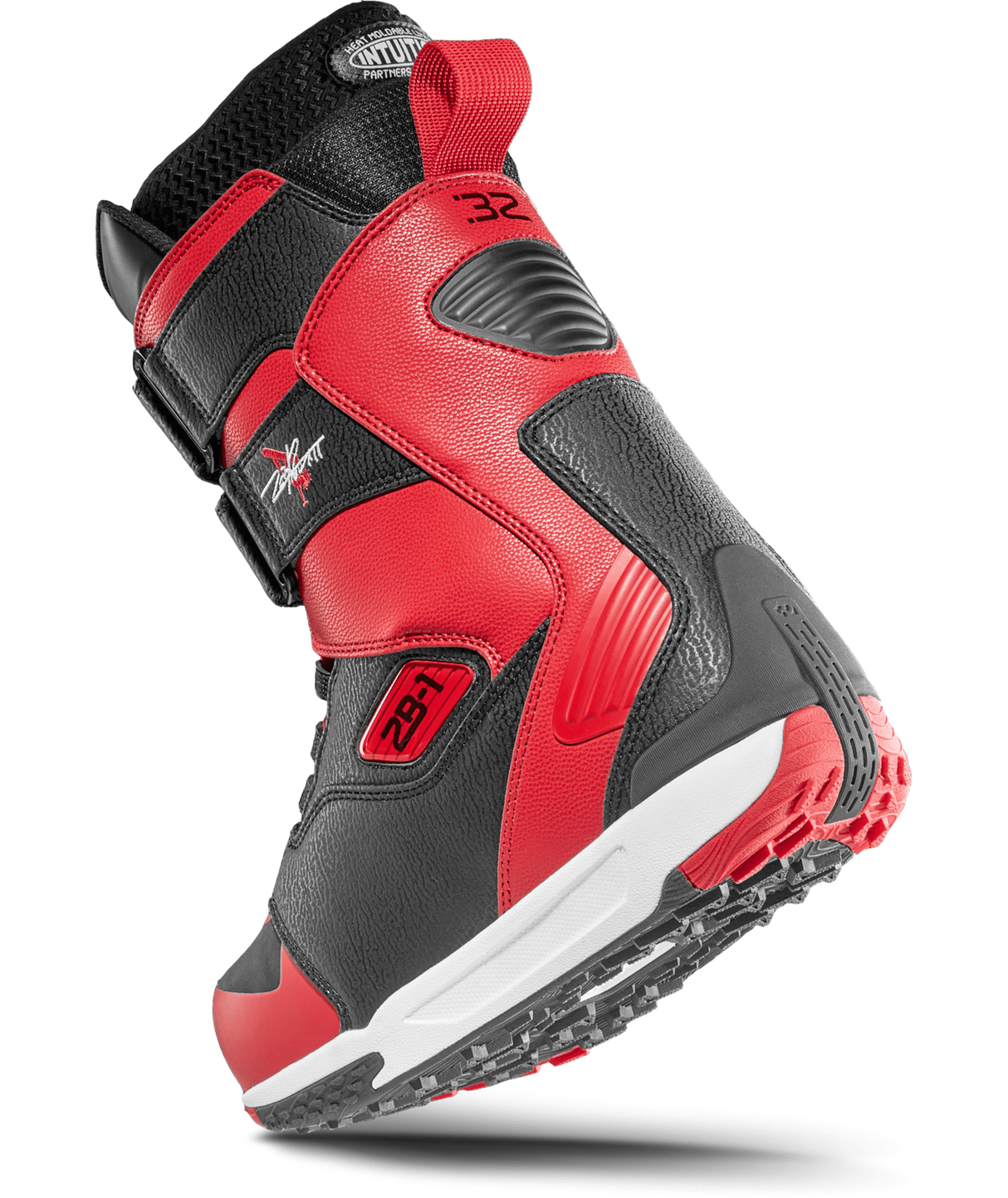 THIRTYTWO ZB-1 Snowboard Boots Black/Red Snowboard Boots 2026 Men's Snowboard Boots Thirtytwo 