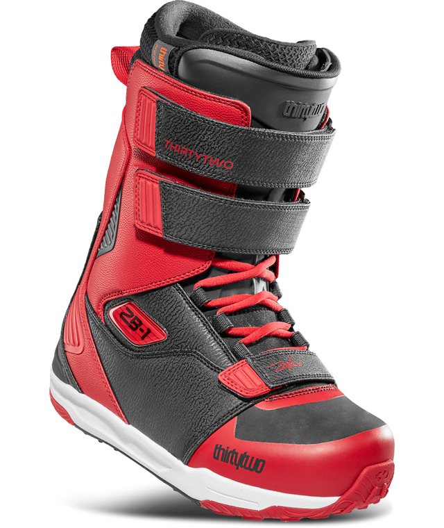 THIRTYTWO ZB-1 Snowboard Boots Black/Red Snowboard Boots 2026 Men's Snowboard Boots Thirtytwo 