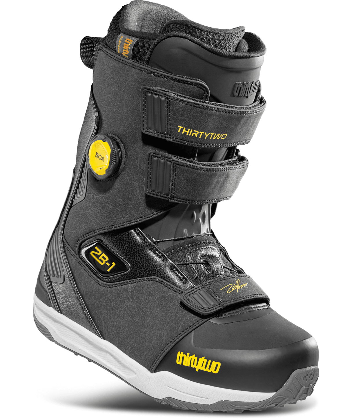 THIRTYTWO ZB-1 BOA Snowboard Boots Black Snowboard Boots 2026 Men's Snowboard Boots Thirtytwo 