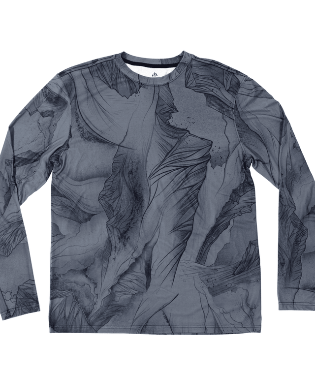 JONES Recycled Long Sleeve Tech Base Layer MTN Camo Print Men's Base Layers Jones Snowboards 