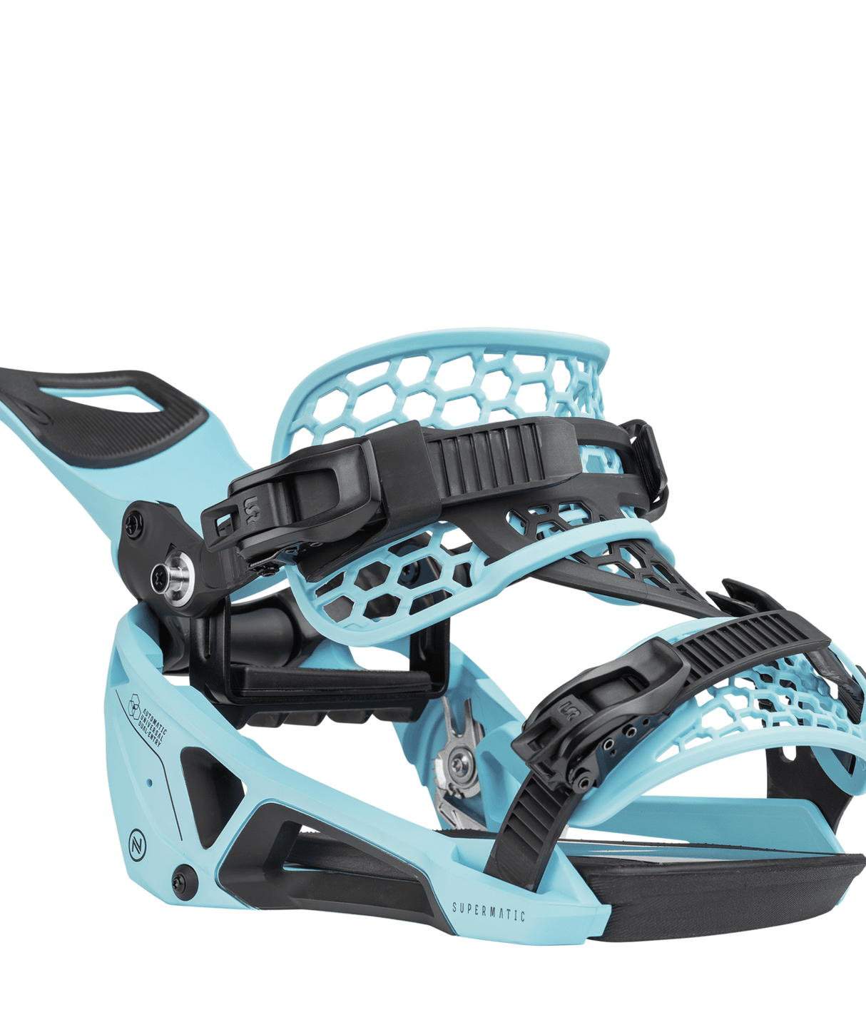 NIDECKER Supermatic Snowboard Bindings Cyan 2025 Men's Snowboard Bindings Nidecker 