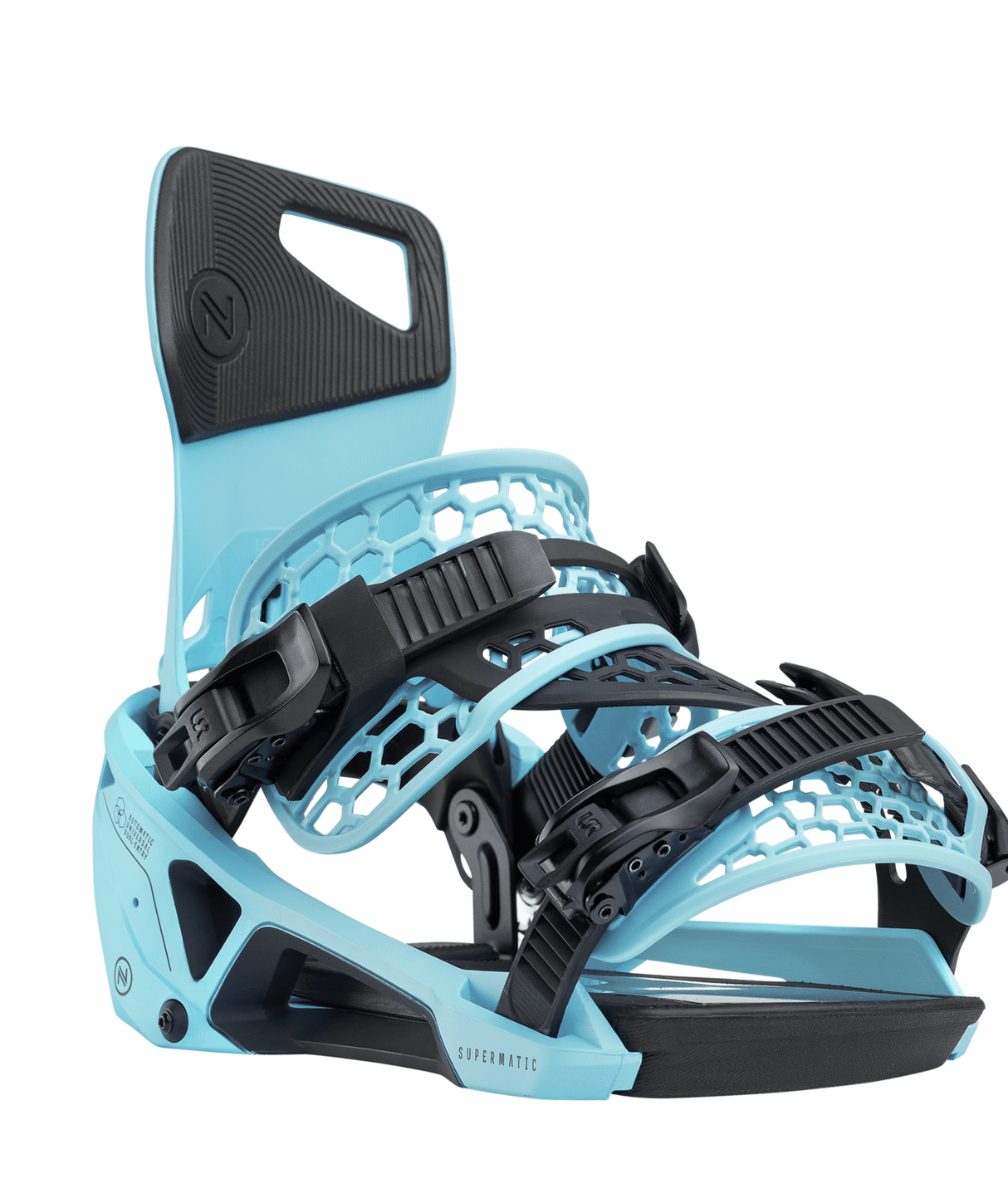 NIDECKER Supermatic Snowboard Bindings Cyan 2025 Men's Snowboard Bindings Nidecker 
