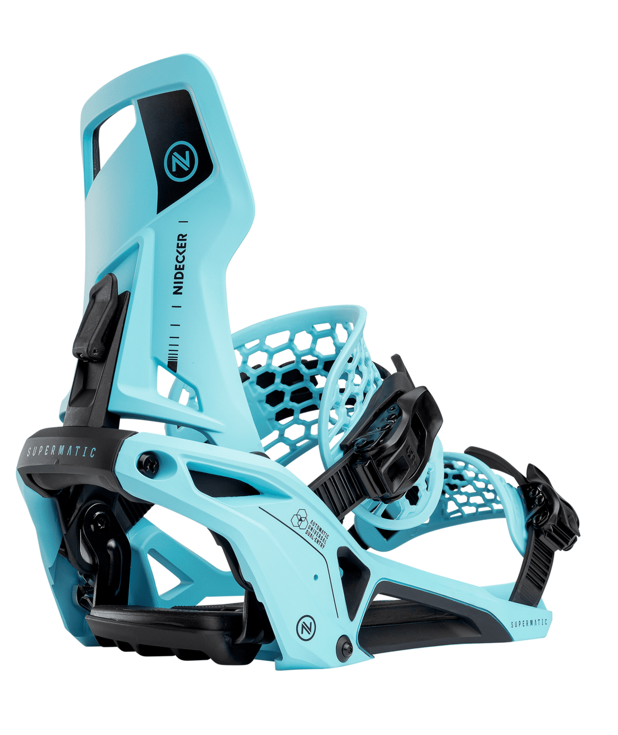 NIDECKER Supermatic Snowboard Bindings Cyan 2025 Men's Snowboard Bindings Nidecker 