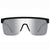 SPY Flynn 5050 Soft Matte Black - Happy Grey Green with Silver Spectra Mirror Polarized Sunglasses Sunglasses Spy 