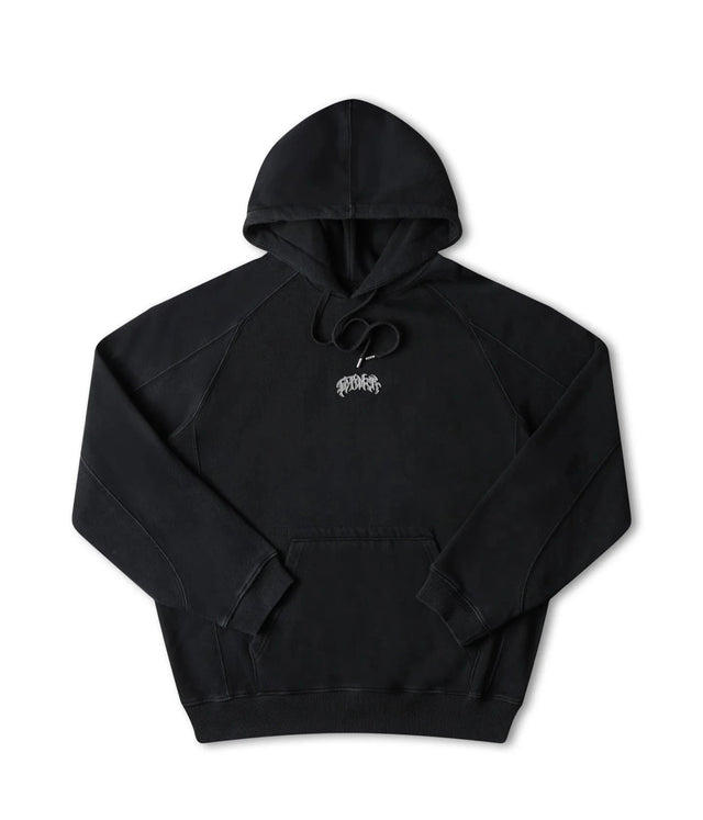 FORMER Puncture Metal Pullover Hoodie Washed Black Men's Pullover Hoodies Former 