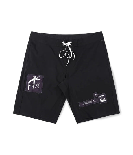 FORMER Hush Patch 18" Trunk Boardshorts Black Men's Boardshorts Former 