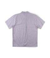 FORMER Vivian Boxy Stripe Button Up Shirt Grey Men's Short Sleeve Button Up Shirts Former 