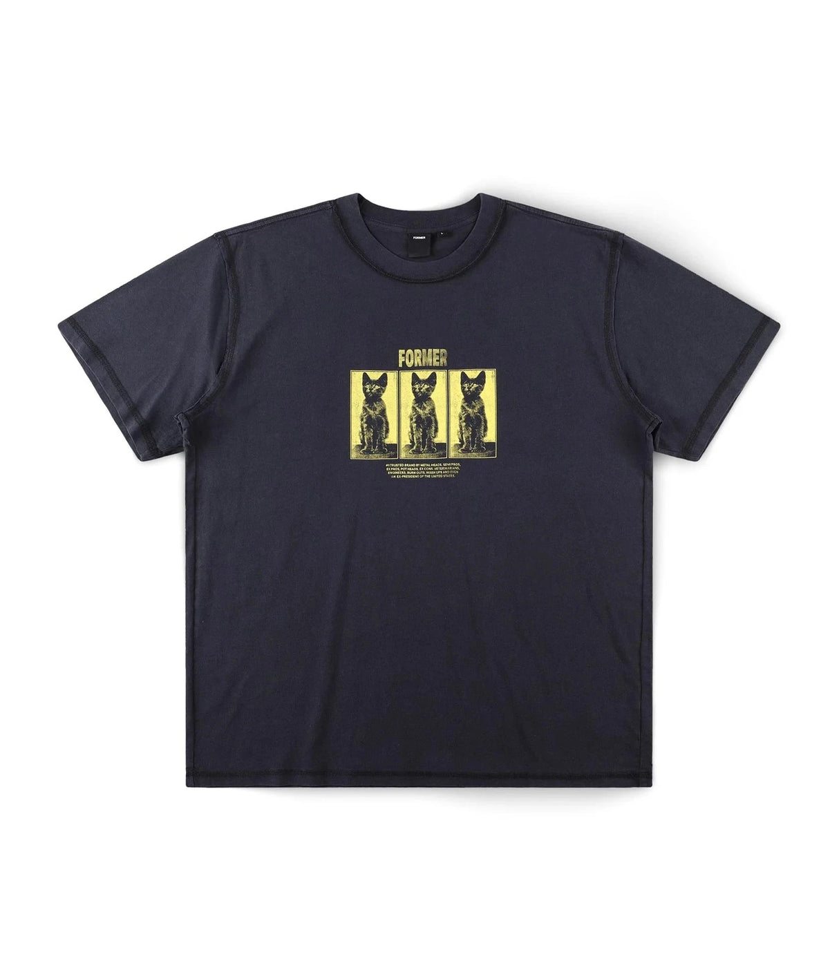 FORMER Vet T-Shirt Washed Black Men's Short Sleeve T-Shirts Former 