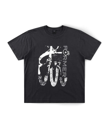 FORMER Sacrifice Shrunken T-Shirt Washed Black Men's Short Sleeve T-Shirts Former 