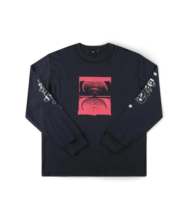 FORMER Immerse Long Sleeve T-Shirt Black Men's Long Sleeve T-Shirts Former 