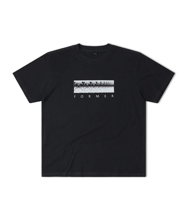FORMER Crux Blur T-Shirt Black Men's Short Sleeve T-Shirts Former 