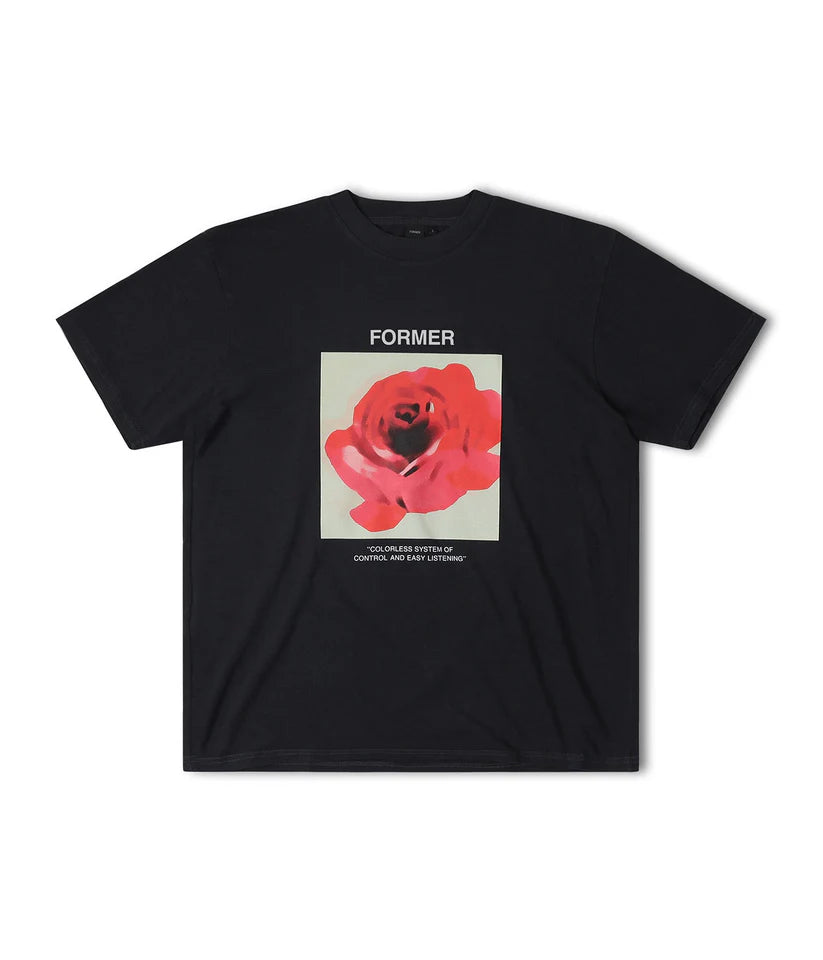 FORMER Rosette T-Shirt Black Men's Short Sleeve T-Shirts Former 