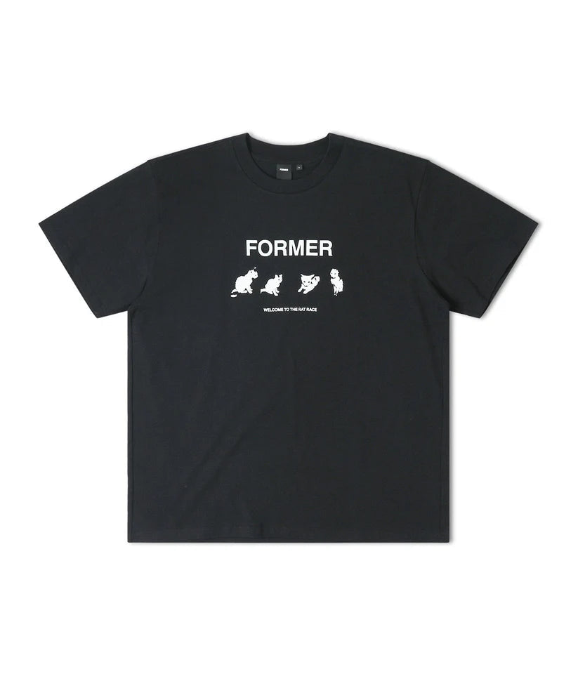 FORMER Kitty Litter T-Shirt Black Men's Short Sleeve T-Shirts Former 