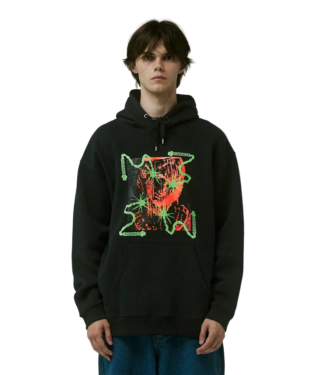 FORMER Chained Pullover Hoodie Black Men's Pullover Hoodies Former 