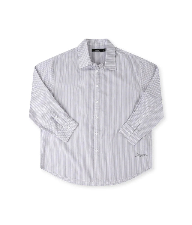 FORMER Vivian Weeping Long Sleeve Button Up Shirt White Men's Long Sleeve Button Up Shirts Former 