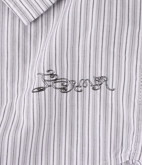 FORMER Vivian Weeping Long Sleeve Button Up Shirt White Men's Long Sleeve Button Up Shirts Former 