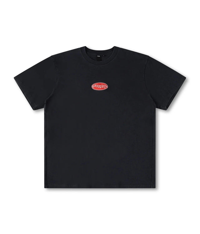 FORMER Flatline T-Shirt Washed Black Men's Short Sleeve T-Shirts Former 