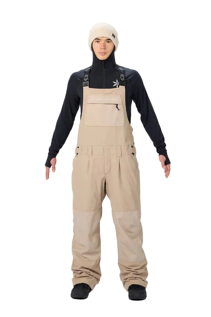 AIRBLASTER Freedom Bib Snow Pants Dune 2027 Men's Snow Bib Pants Airblaster 