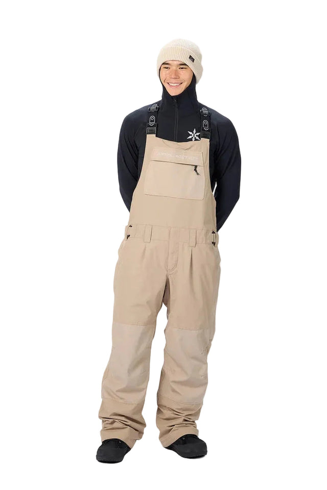 AIRBLASTER Freedom Bib Snow Pants Dune 2027 Men's Snow Bib Pants Airblaster 