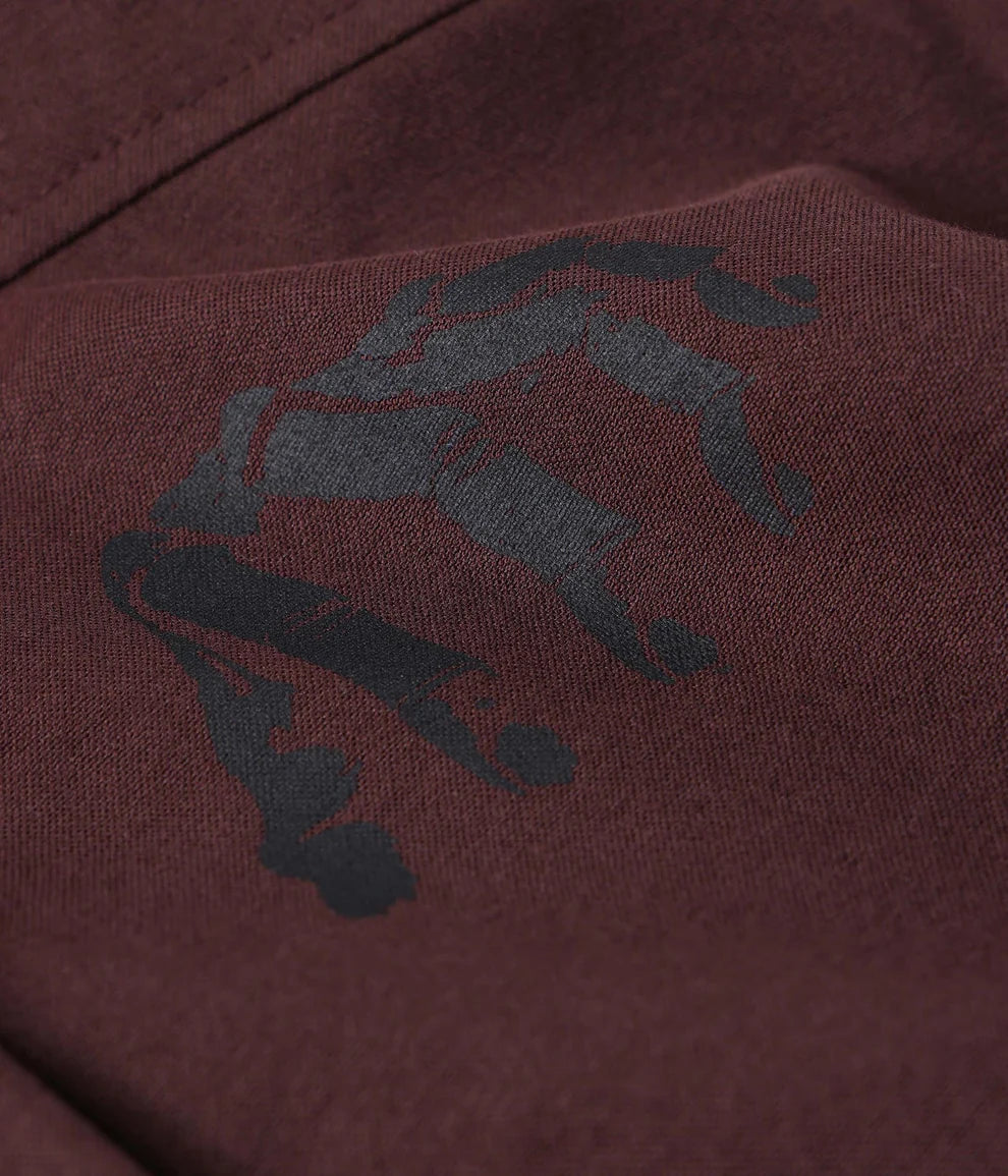 FORMER Vivian Engineered Long Sleeve Button-Up Shirt Bark