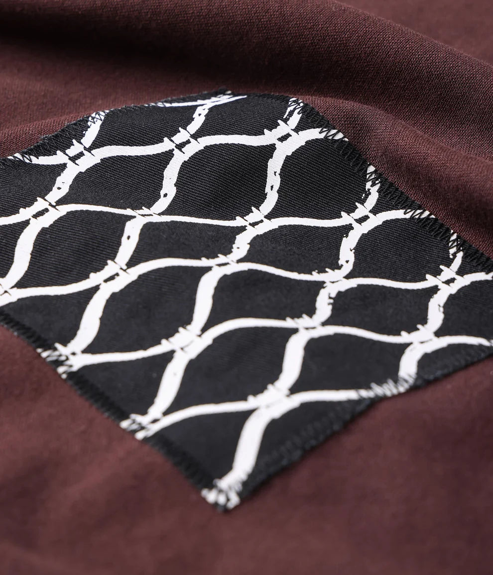 FORMER Vivian Engineered Long Sleeve Button-Up Shirt Bark