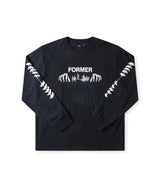 FORMER Engineered Long Sleeve T-Shirt Washed Black
