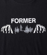 FORMER Engineered Long Sleeve T-Shirt Washed Black