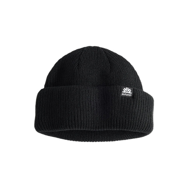 AUTUMN Double Roll Beanie Black Men's Beanies Autumn 