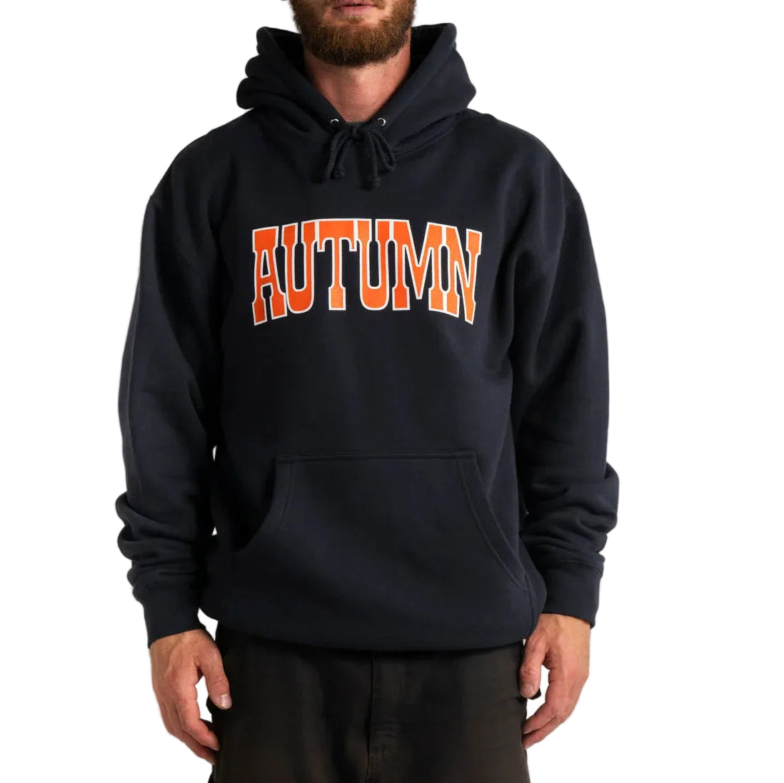 AUTUMN Crown Pullover Hoodie Navy Men's Pullover Hoodies Autumn 