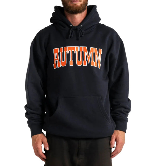 AUTUMN Crown Pullover Hoodie Navy Men's Pullover Hoodies Autumn 