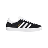 ADIDAS Women's Gazelle ADV Shoes Core Black/Cloud White/Gold Metallic Women's Skate Shoes Adidas 