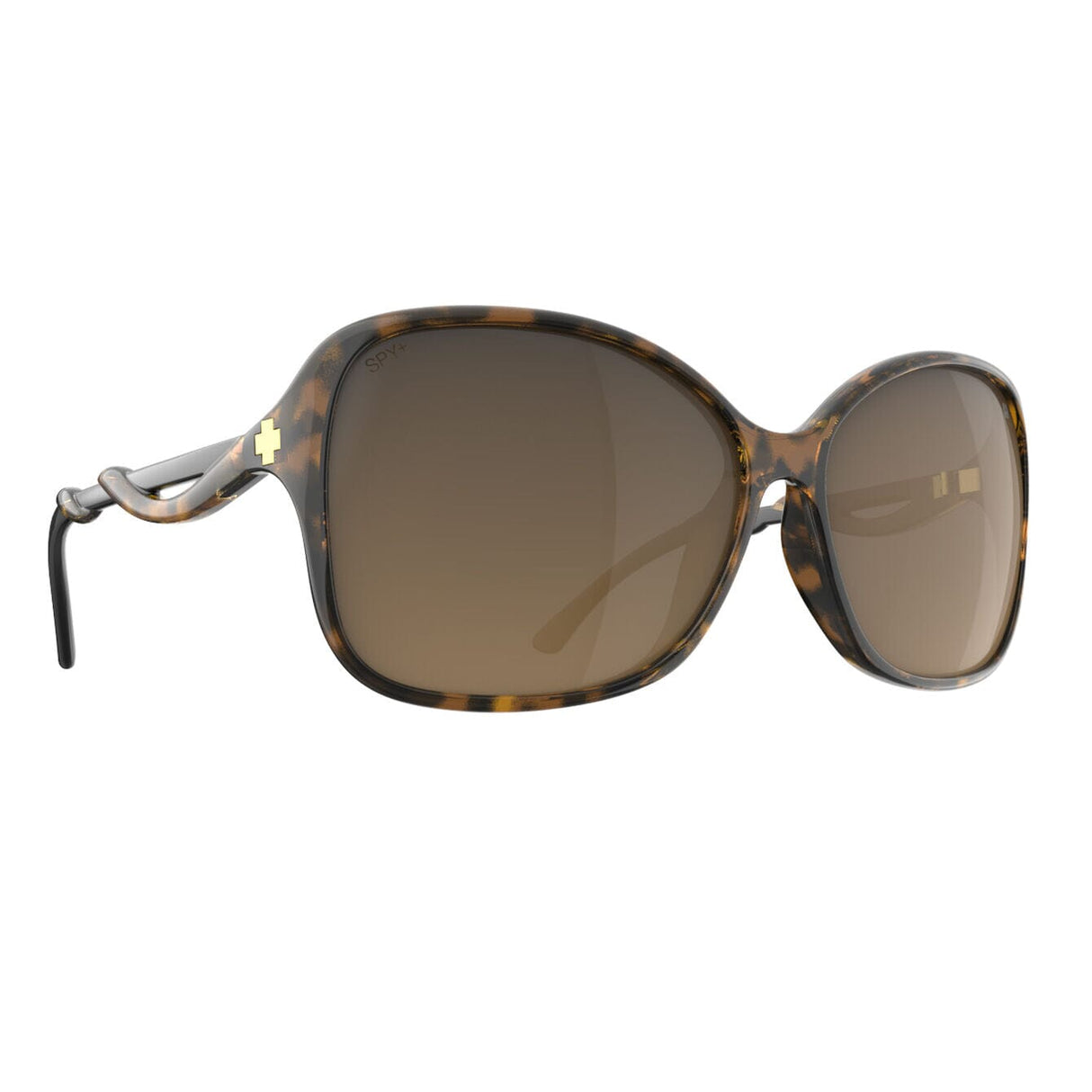 SPY Fiona Honey Tort Black - Happy Brown Fade Sunglasses Sunglasses Spy 