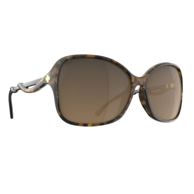 SPY Fiona Honey Tort Black - Happy Brown Fade Sunglasses Sunglasses Spy 