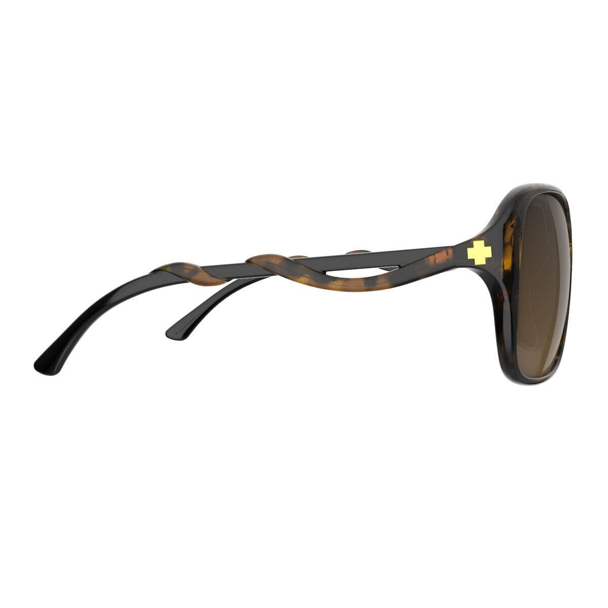 SPY Fiona Honey Tort Black - Happy Brown Fade Sunglasses Sunglasses Spy 