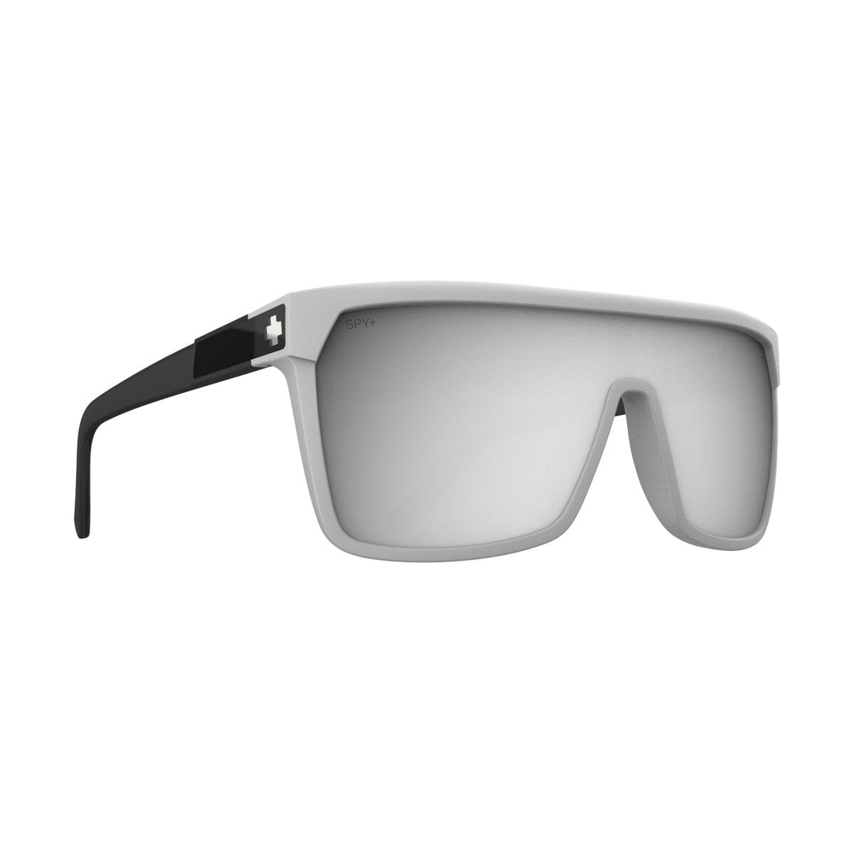 SPY Flynn Matte Grey - Happy Bronze Platinum Mirror Sunglasses
