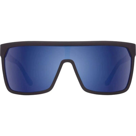 SPY Flynn Soft Matte Black - Happy Bronze Dark Blue Spectra Mirror Sunglasses Sunglasses Spy 