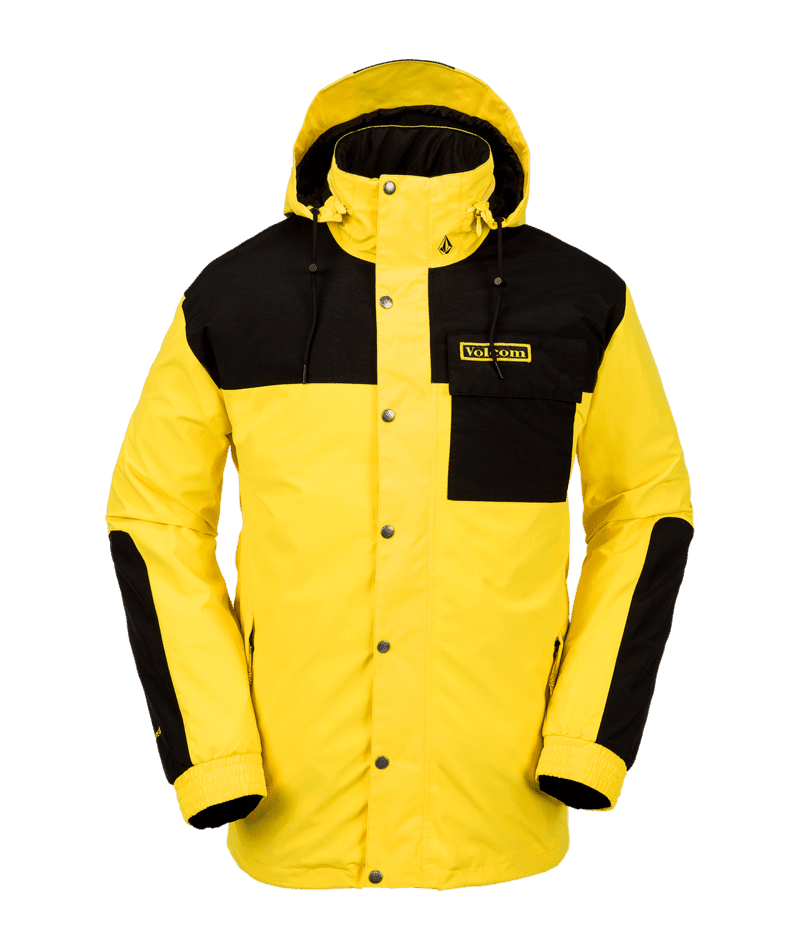VOLCOM Longo GORE-TEX Snowboard Jacket Bright Yellow 2024 Men's Snow Jackets Volcom 