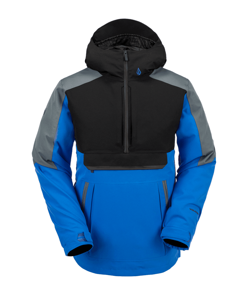 VOLCOM Brighton Pullover Snowboard Jacket Electric Blue 2024 Men's Snow Jackets Volcom 