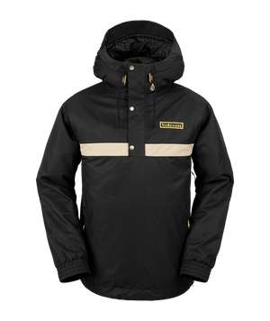 VOLCOM Longo Pullover Snowboard Jacket Black 2024 Men's Snow Jackets Volcom 