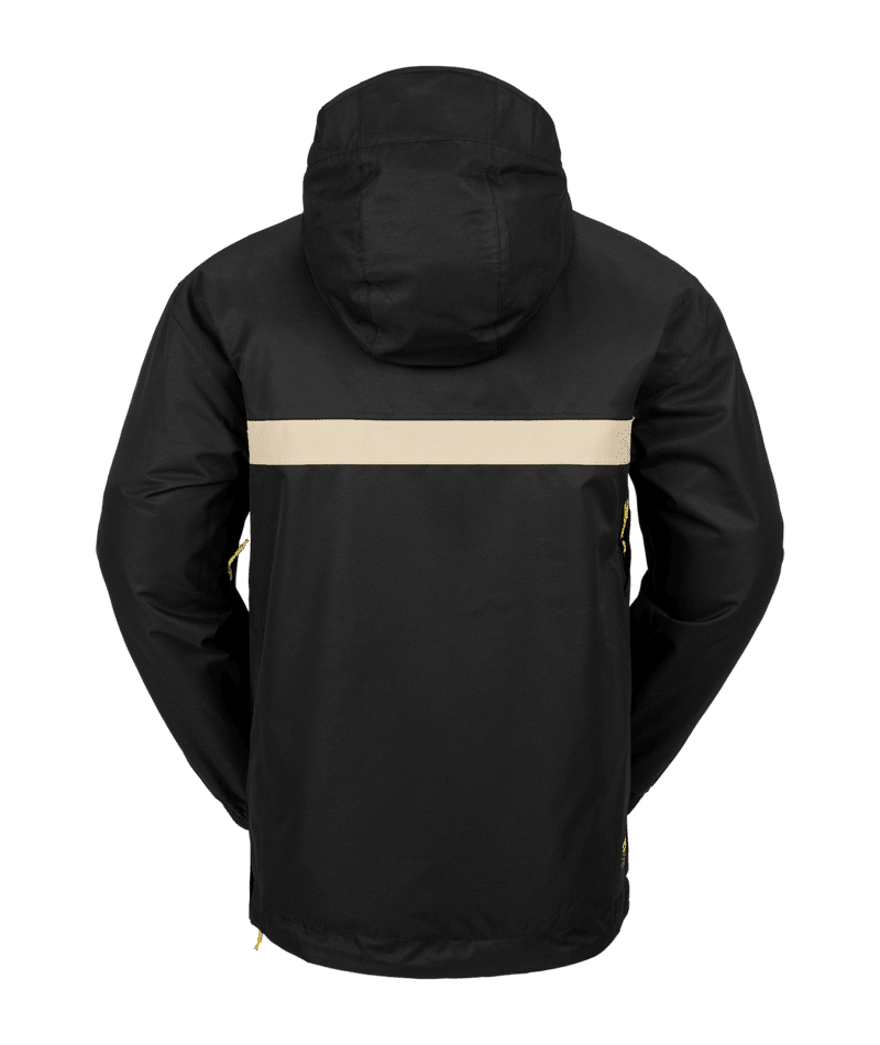 Black pullover snowboard jacket discount