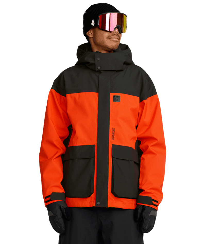 VOLCOM Kleveland Snow Jacket Orange Shock 2026 Men's Snow Jackets Volcom 