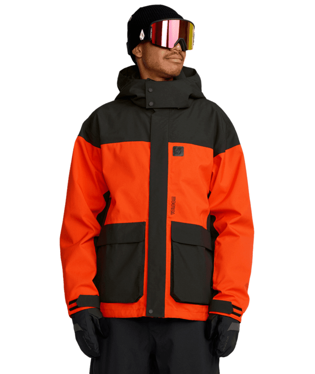 VOLCOM Kleveland Snow Jacket Orange Shock 2026 Men's Snow Jackets Volcom 