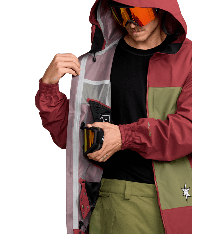 VOLCOM Arthur 3L Snow Jacket Burnt Red 2026 Men's Snow Jackets Volcom 
