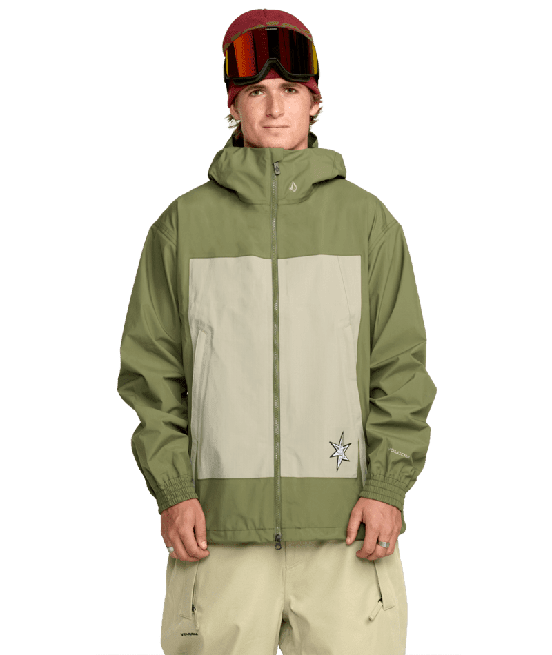 VOLCOM Arthur 3L Snow Jacket Dark Olive 2026 Men's Snow Jackets Volcom 