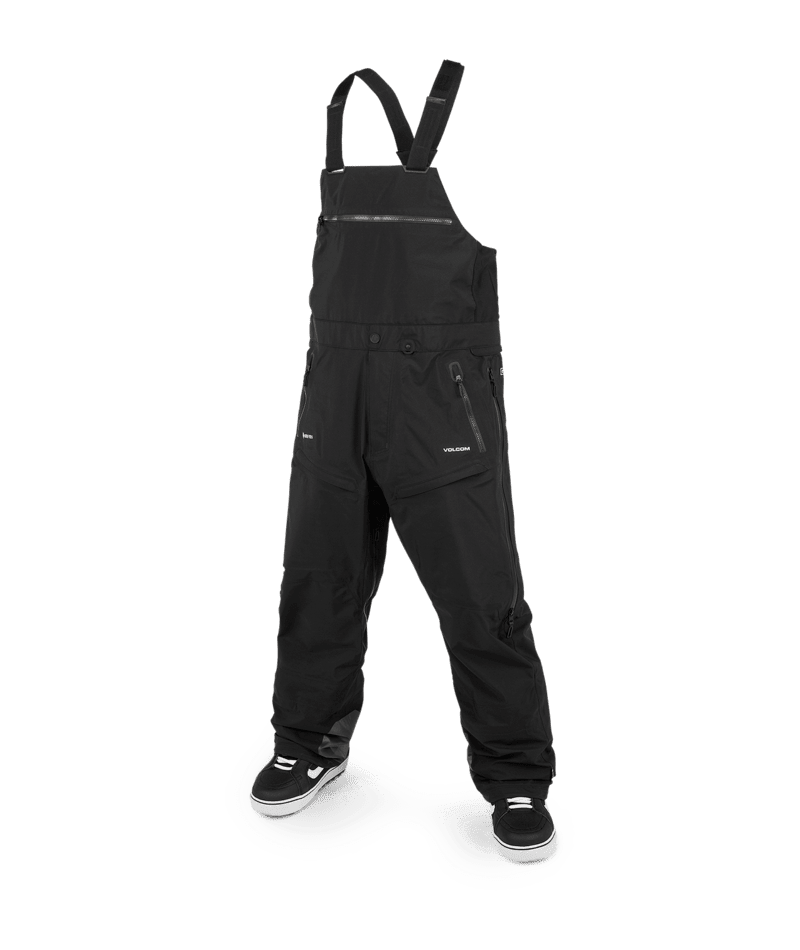 VOLCOM 3L GORE-TEX Bib Overhauler Snowboard Pants Black 2024 Men's Snow Bib Pants Volcom 