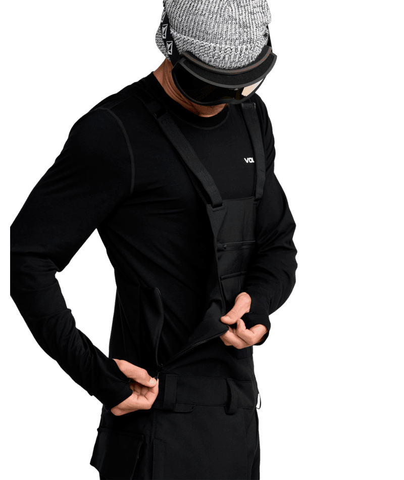 VOLCOM Roan Bib Snow Pants Black 2026 Men's Snow Bib Pants Volcom 