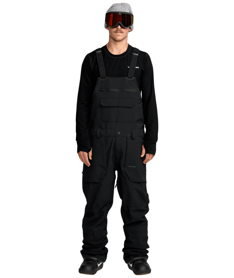 VOLCOM Roan Bib Snow Pants Black 2026 Men's Snow Bib Pants Volcom 